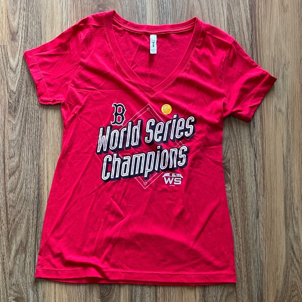 Women’s Red Sox World Series Champions V-Neck Tee